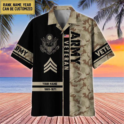 Premium Personalized US Veterans Hawaii Shirt, Gifts For Dad, For Husband Veteran