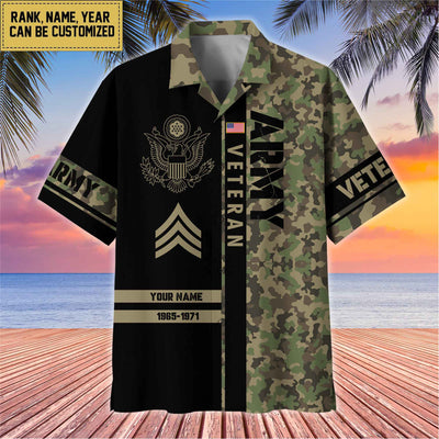 Premium Personalized US Veterans Hawaii Shirt, Gifts For Dad, For Husband Veteran