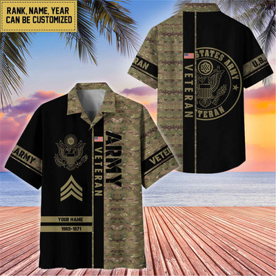 Premium Personalized US Veterans Hawaii Shirt, Gifts For Dad, For Husband Veteran