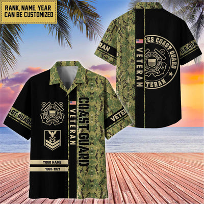 Premium Personalized US Veterans Hawaii Shirt, Gifts For Dad, For Husband Veteran