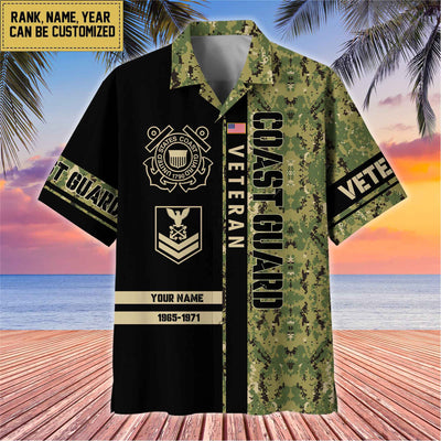 Premium Personalized US Veterans Hawaii Shirt, Gifts For Dad, For Husband Veteran