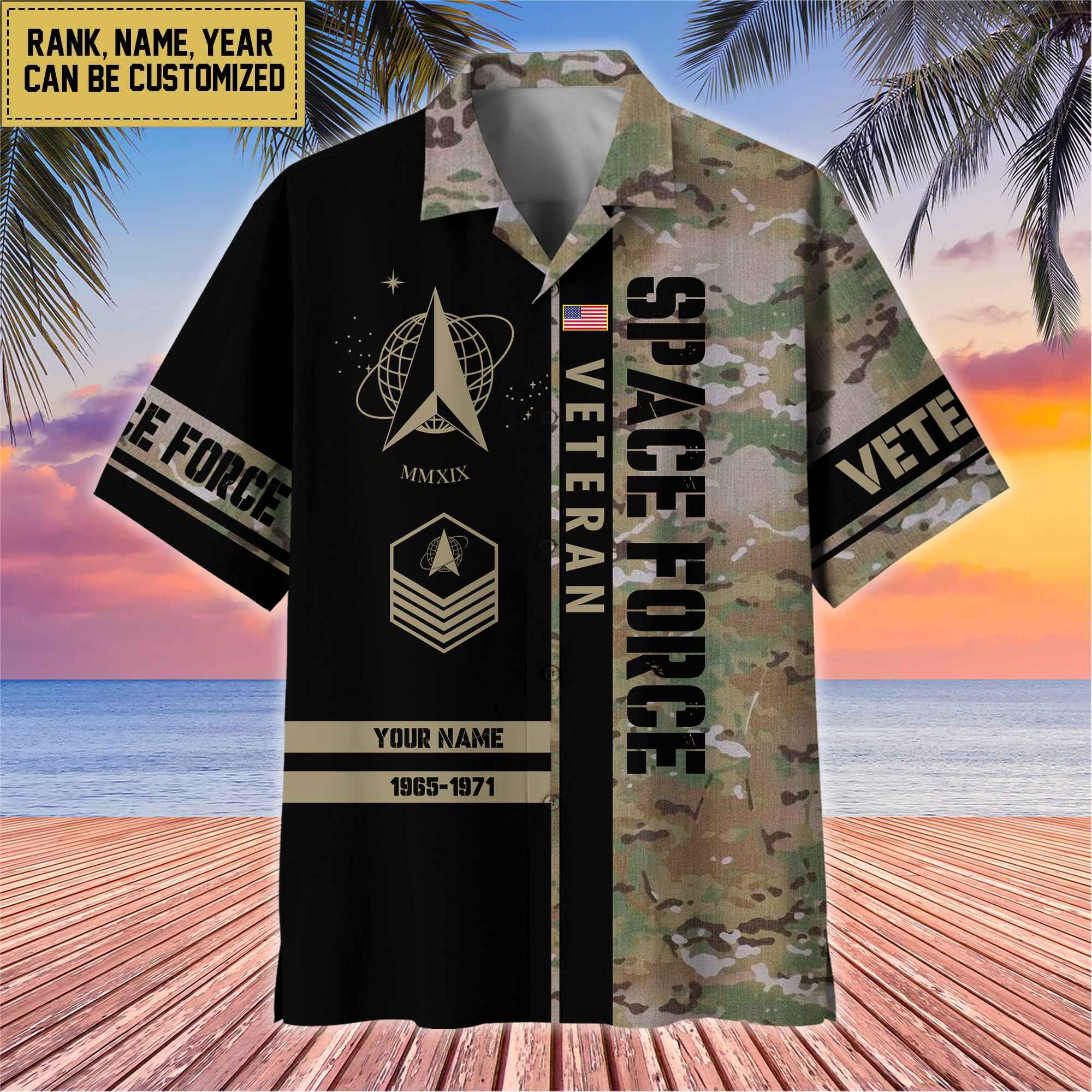 Premium Personalized US Veterans Hawaii Shirt, Gifts For Dad, For Husband Veteran