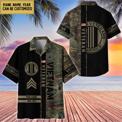 Premium Personalized US Veterans Hawaii Shirt, Gifts For Dad, For Husband Veteran