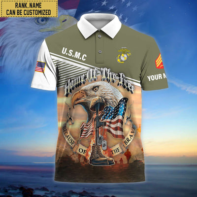 Premium Personalized US Veterans Polo Shirt, Gifts For Independence Day, Veterans Day