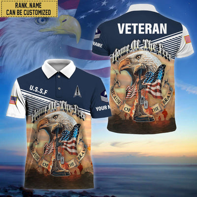 Premium Personalized US Veterans Polo Shirt, Gifts For Independence Day, Veterans Day