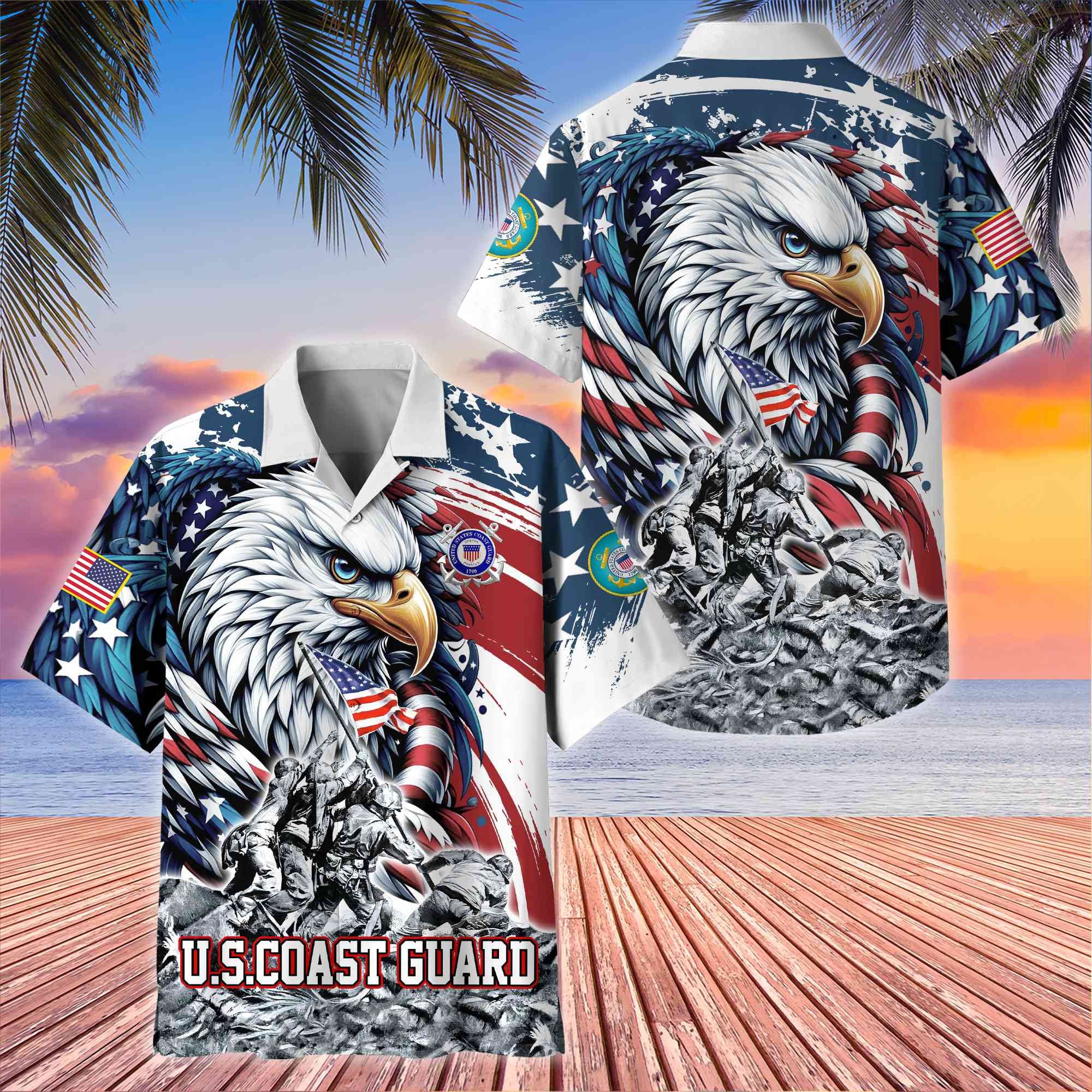 Premium US Veterans Hawaii Shirt, Gifts For Dad, For Husband Veteran