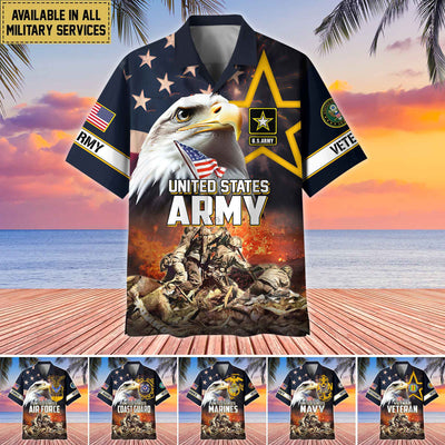 Premium Honoring All Who Served US Veterans Hawaii Shirt, Gifts For Independence Day, Father's Day, Veterans Day, Gifts For Dad, Gifts For Husband Veteran