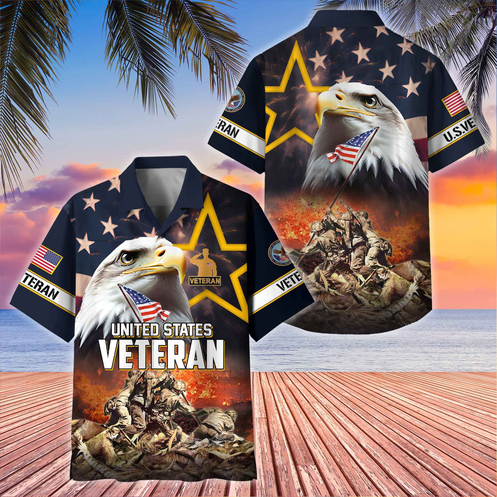 Premium Honoring All Who Served US Veterans Hawaii Shirt, Gifts For Independence Day, Father's Day, Veterans Day, Gifts For Dad, Gifts For Husband Veteran