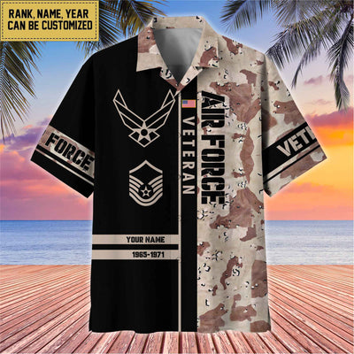 Premium Personalized US Veterans Hawaii Shirt, Gifts For Dad, For Husband Veteran
