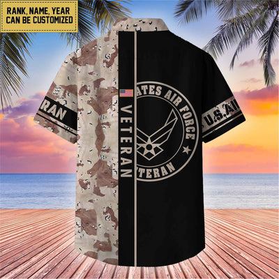 Premium Personalized US Veterans Hawaii Shirt, Gifts For Dad, For Husband Veteran