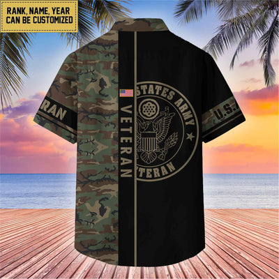 Premium Personalized US Veterans Hawaii Shirt, Gifts For Dad, For Husband Veteran