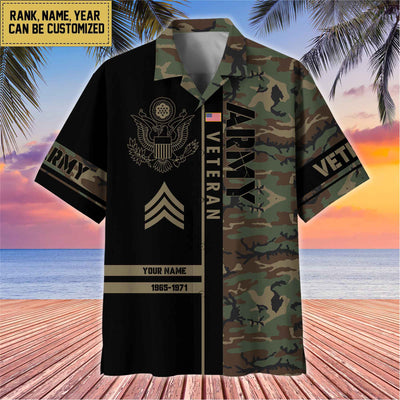 Premium Personalized US Veterans Hawaii Shirt, Gifts For Dad, For Husband Veteran