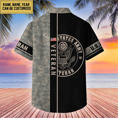 Premium Personalized US Veterans Hawaii Shirt, Gifts For Dad, For Husband Veteran