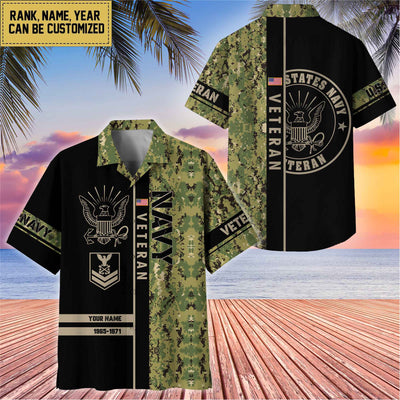 Premium Personalized US Veterans Hawaii Shirt, Gifts For Dad, For Husband Veteran