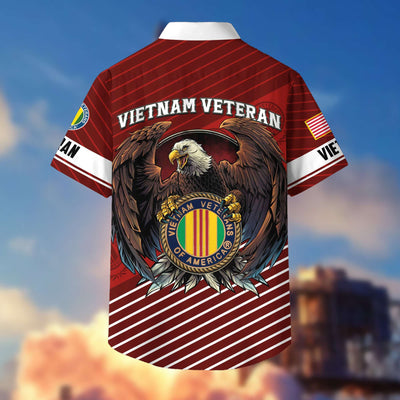 Premium US Veterans Hawaiian Shirt With Pocket, Gifts For Independence Day, Father's Day, Veterans Day, Gifts For Dad, Gifts For Husband Veteran