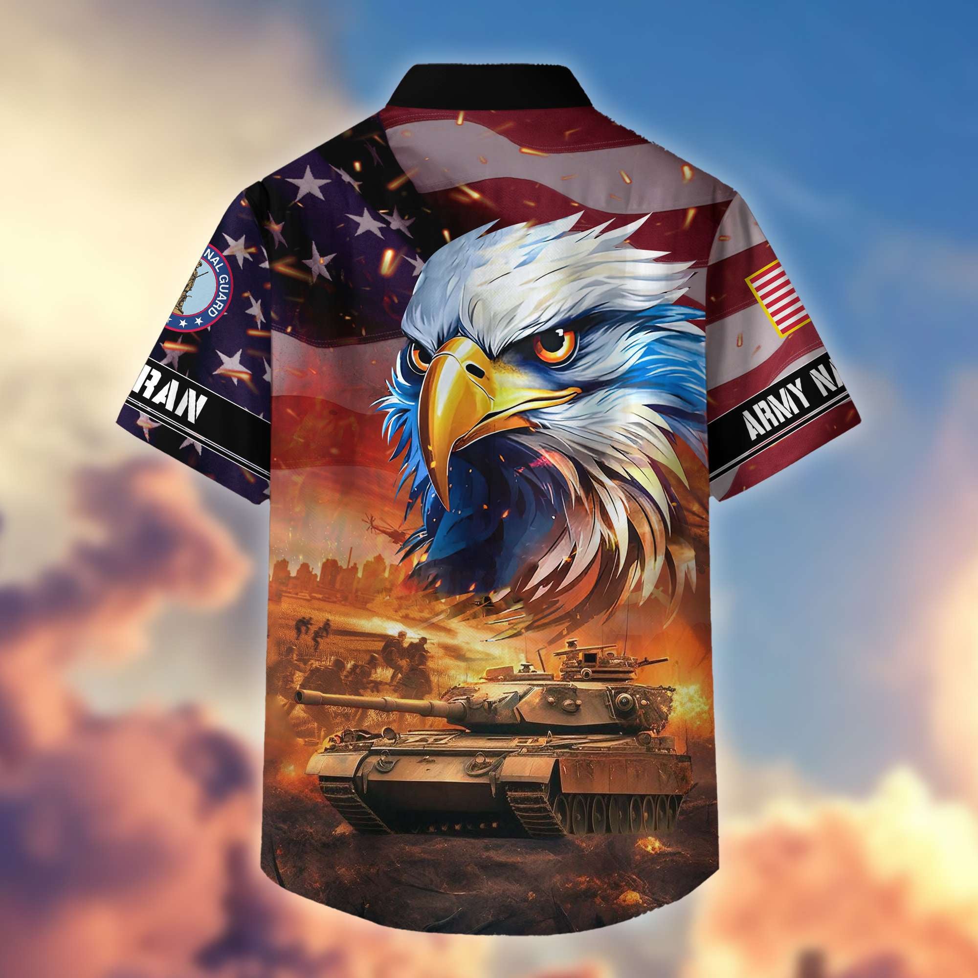 Premium Honoring All Who Served US Veterans Hawaiian Shirt