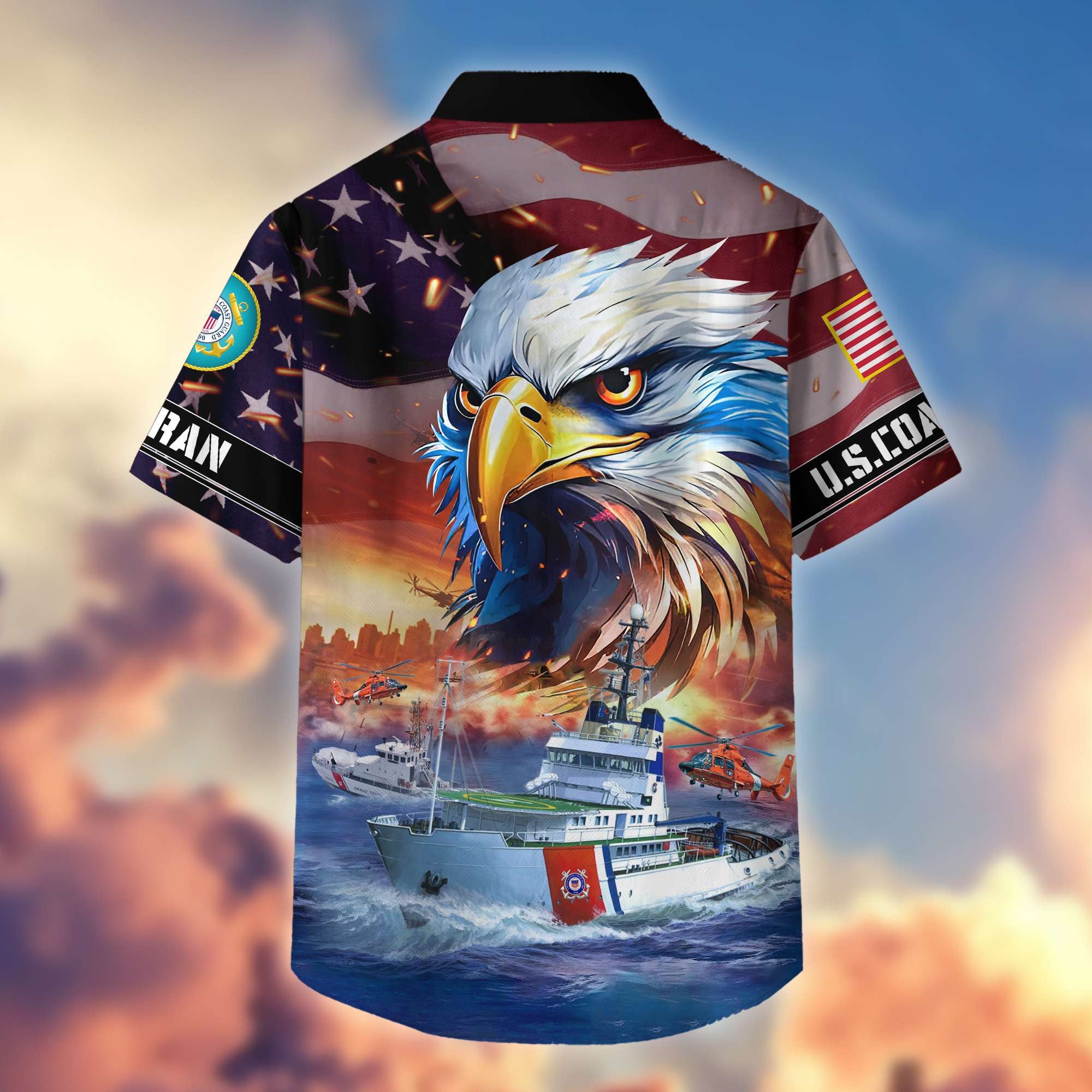 Premium Honoring All Who Served US Veterans Hawaiian Shirt
