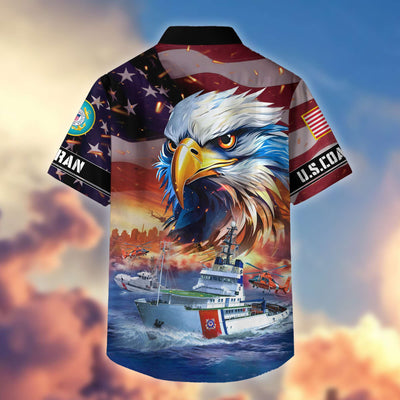 Premium Honoring All Who Served US Veterans Hawaiian Shirt