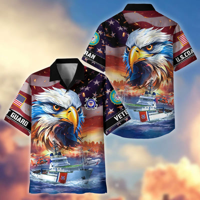 Premium Honoring All Who Served US Veterans Hawaiian Shirt