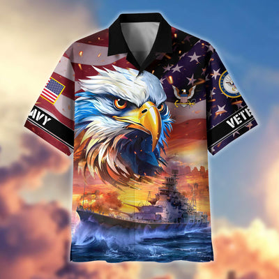 Premium Honoring All Who Served US Veterans Hawaiian Shirt