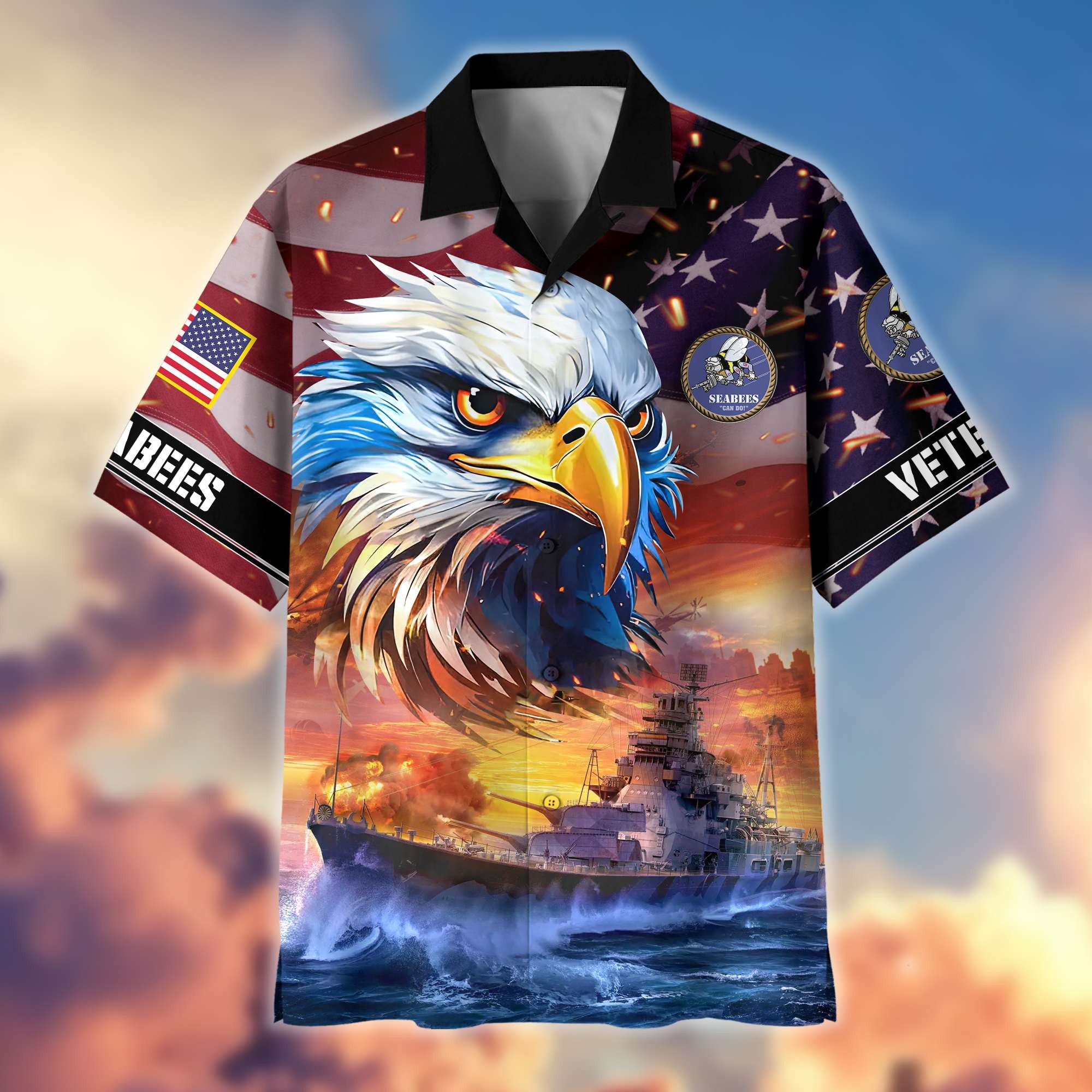 Premium Honoring All Who Served US Veterans Hawaiian Shirt
