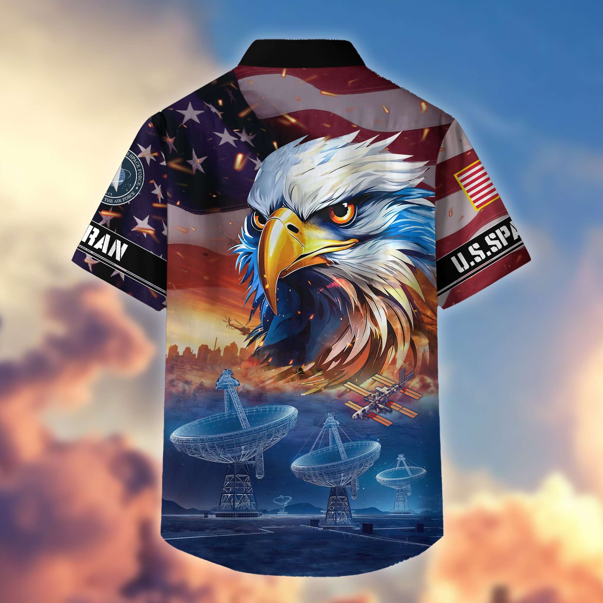 Premium Honoring All Who Served US Veterans Hawaiian Shirt