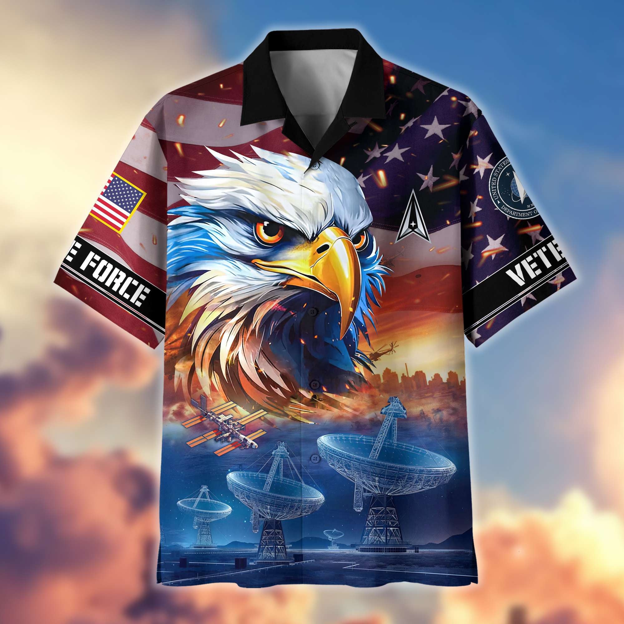 Premium Honoring All Who Served US Veterans Hawaiian Shirt