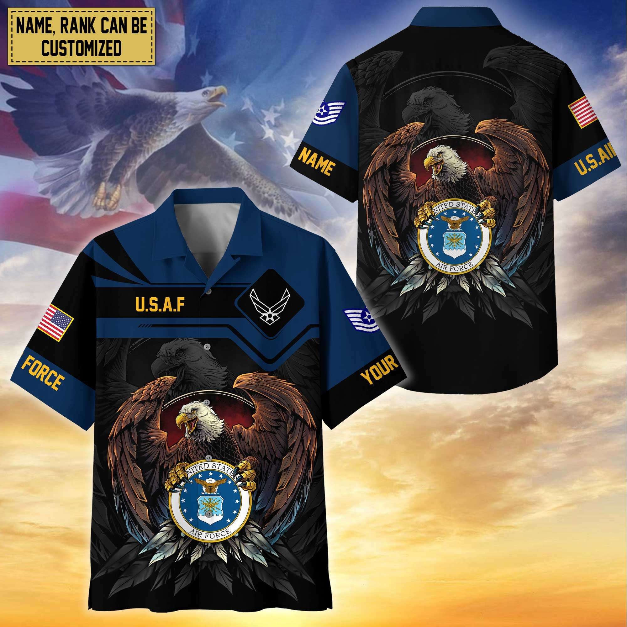 Premium Personalized Proudly Served US Veterans Hawaiian Shirt