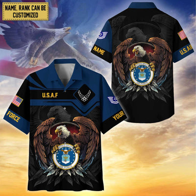 Premium Personalized Proudly Served US Veterans Hawaiian Shirt