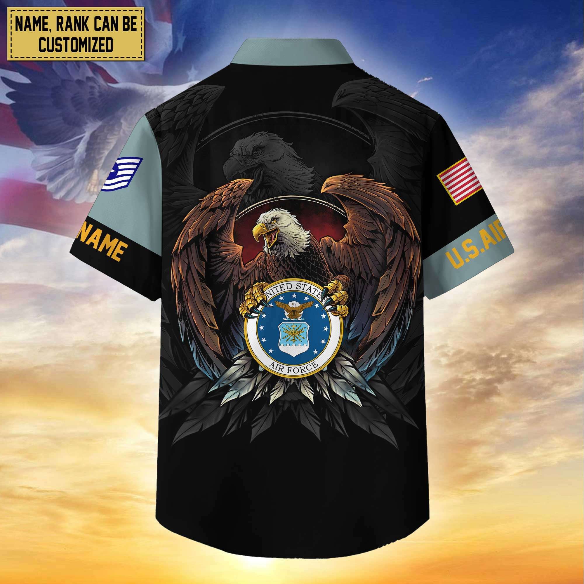 Premium Personalized Proudly Served US Veterans Hawaiian Shirt