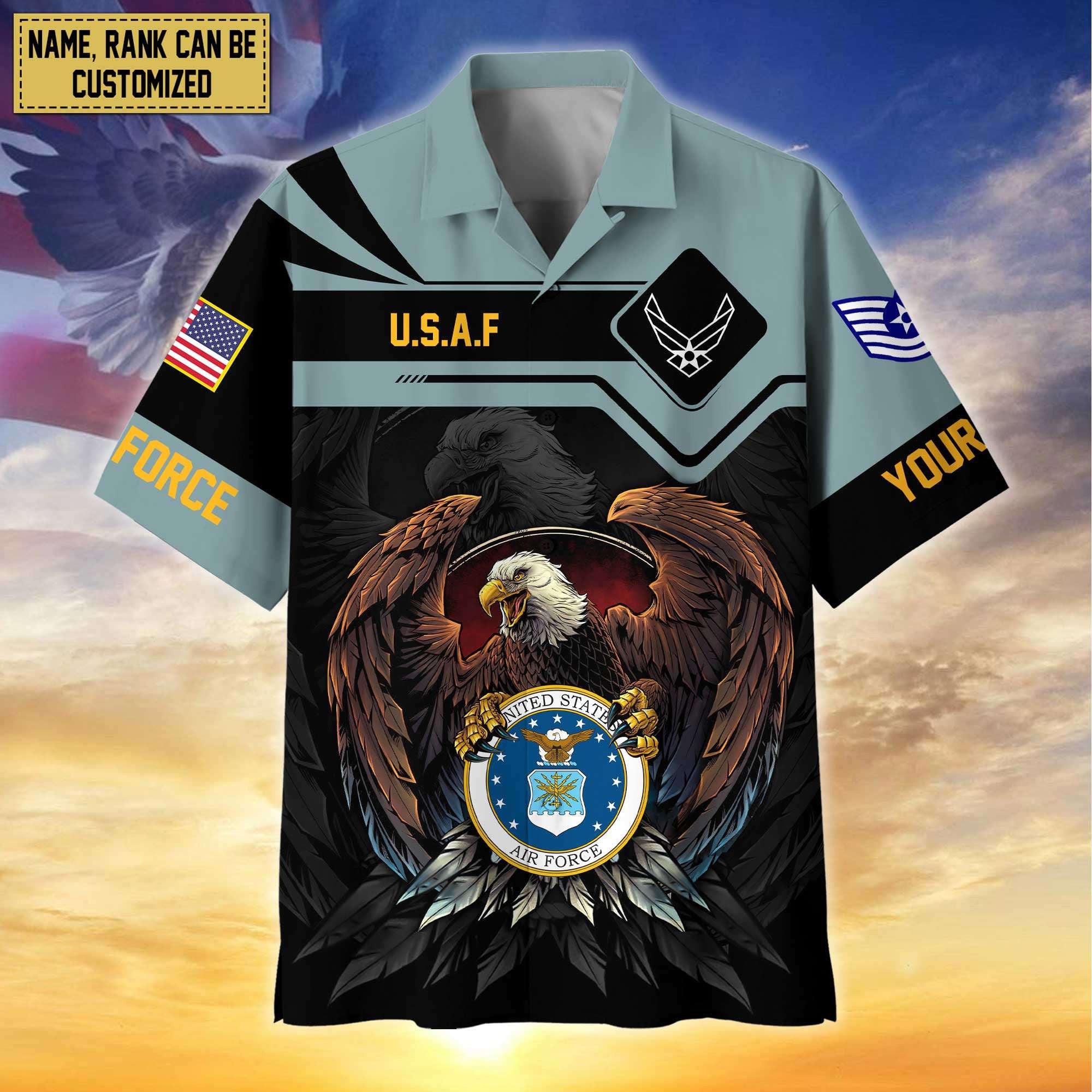 Premium Personalized Proudly Served US Veterans Hawaiian Shirt