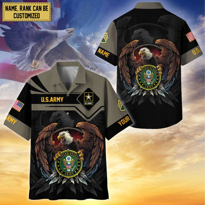 Premium Personalized Proudly Served US Veterans Hawaiian Shirt