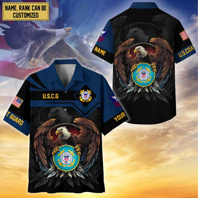 Premium Personalized Proudly Served US Veterans Hawaiian Shirt