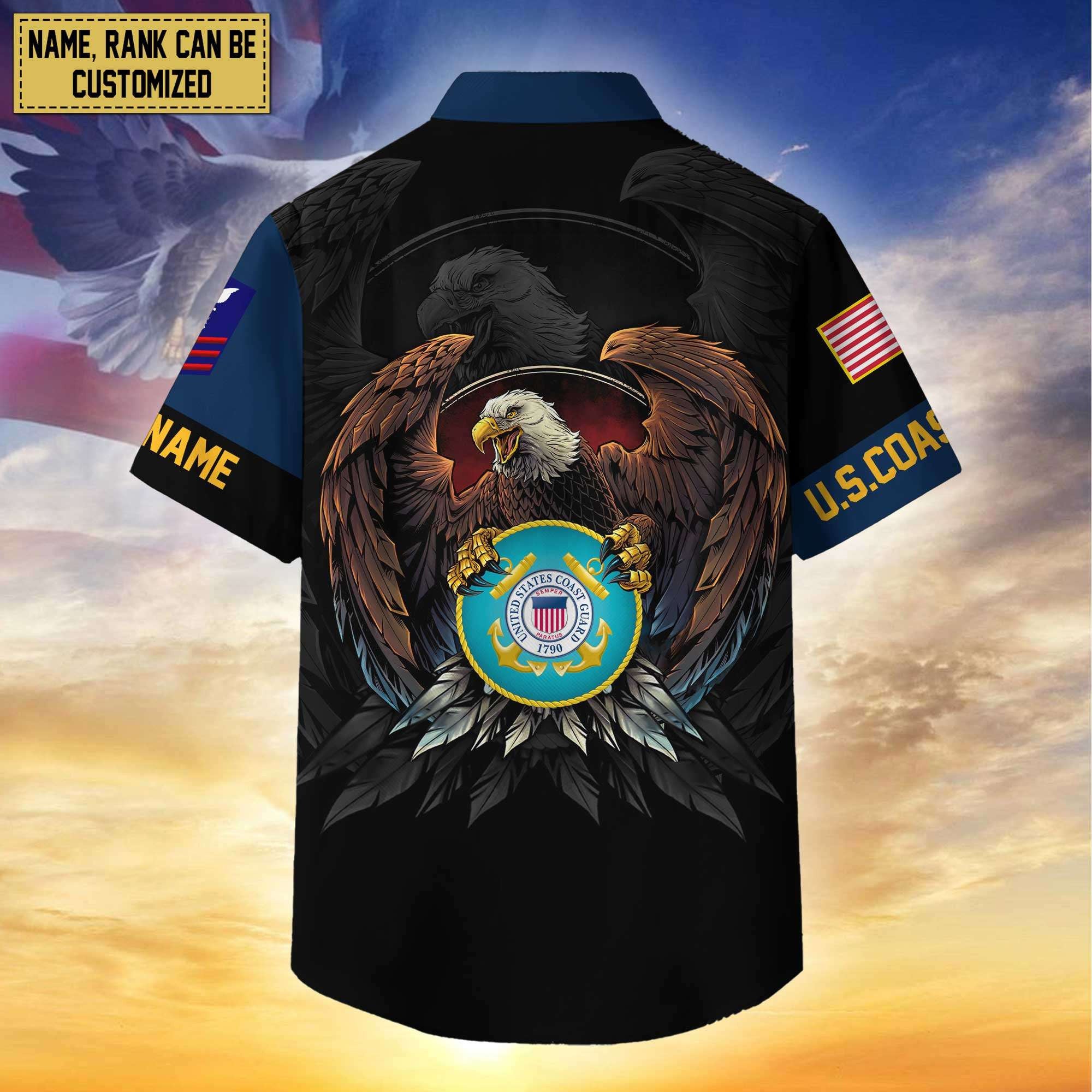Premium Personalized Proudly Served US Veterans Hawaiian Shirt