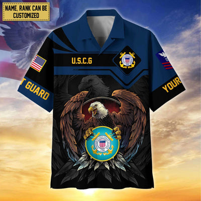 Premium Personalized Proudly Served US Veterans Hawaiian Shirt