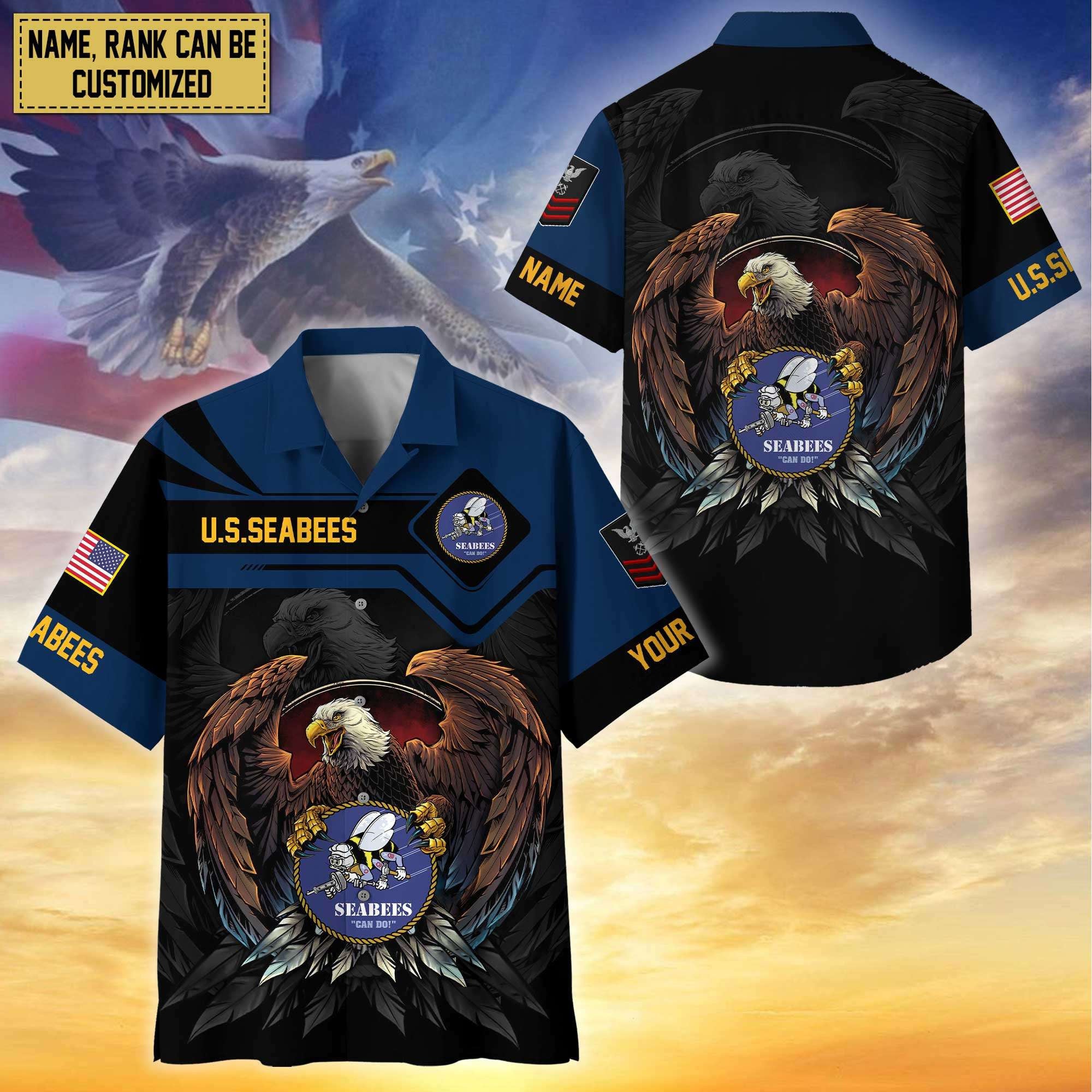 Premium Personalized Proudly Served US Veterans Hawaiian Shirt