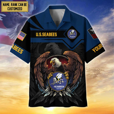 Premium Personalized Proudly Served US Veterans Hawaiian Shirt