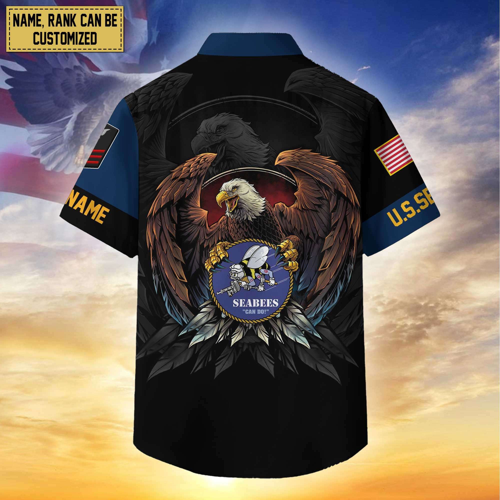 Premium Personalized Proudly Served US Veterans Hawaiian Shirt