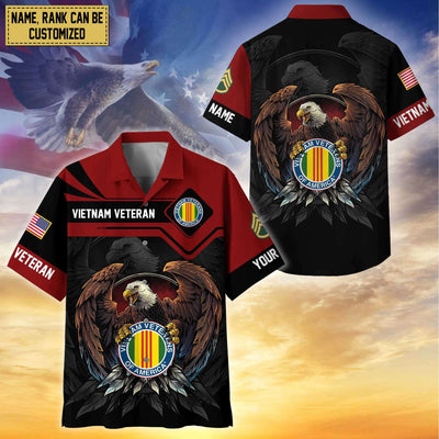 Premium Personalized Proudly Served US Veterans Hawaiian Shirt