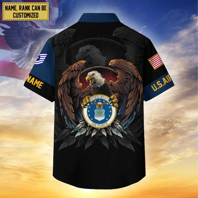 Premium Personalized Proudly Served US Veterans Hawaiian Shirt