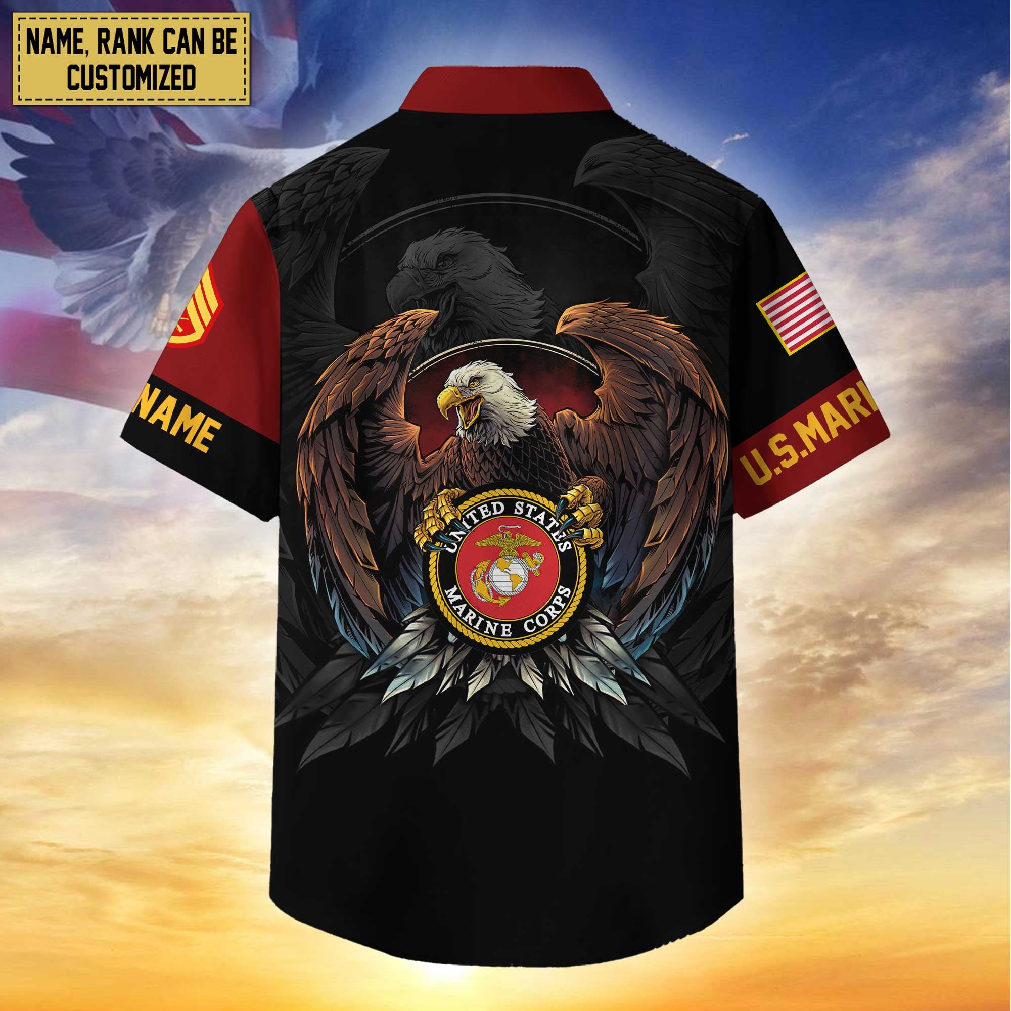 Premium Personalized Proudly Served US Veterans Hawaiian Shirt