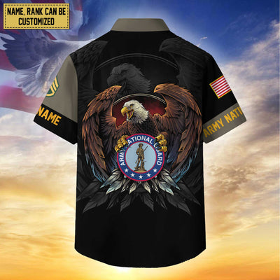 Premium Personalized Proudly Served US Veterans Hawaiian Shirt