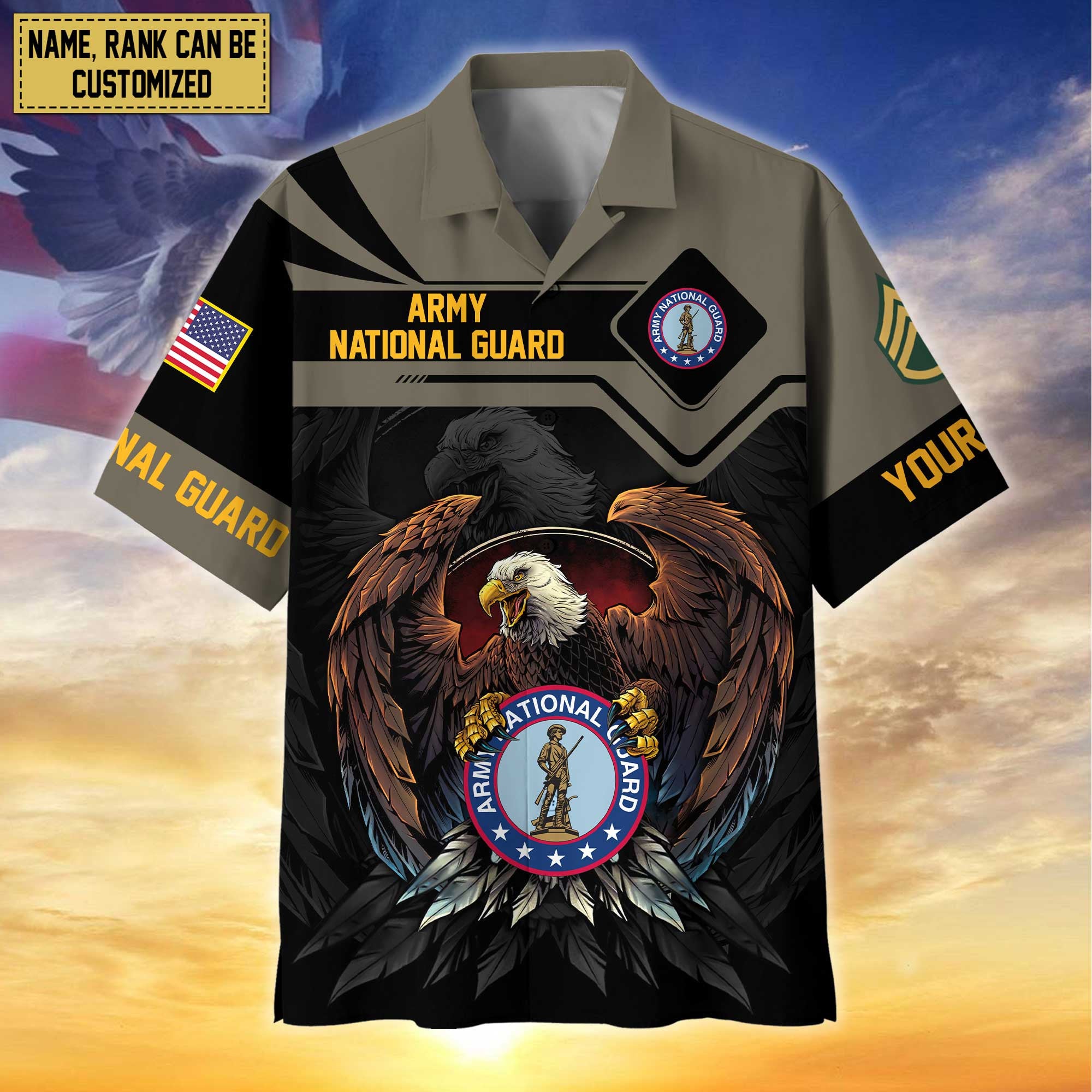 Premium Personalized Proudly Served US Veterans Hawaiian Shirt