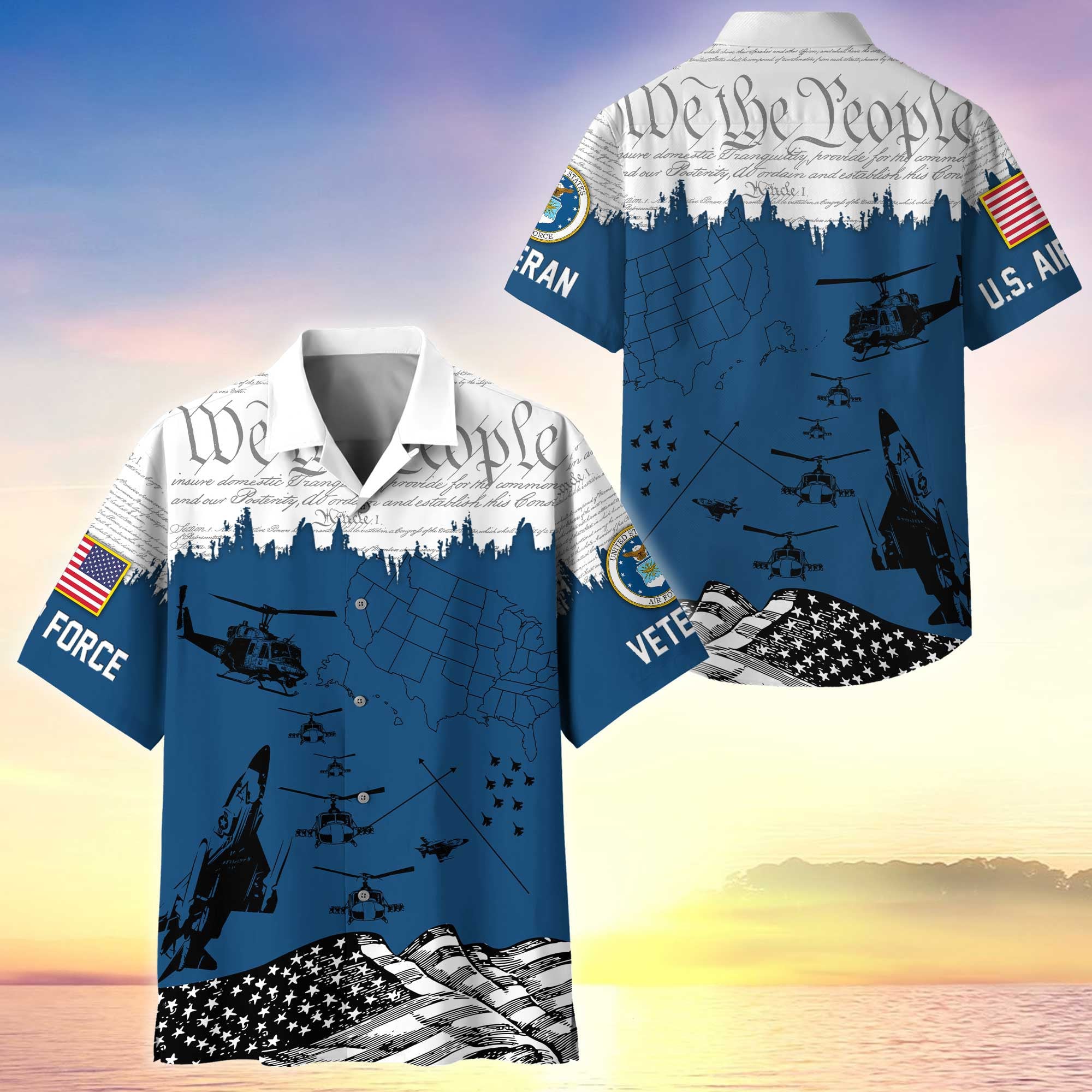 Premium Proudly Served US Veterans Hawaiian Shirt