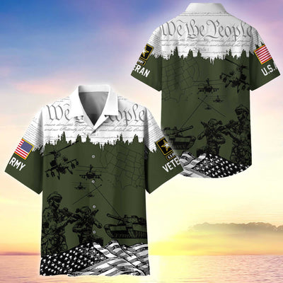 Premium Proudly Served US Veterans Hawaiian Shirt
