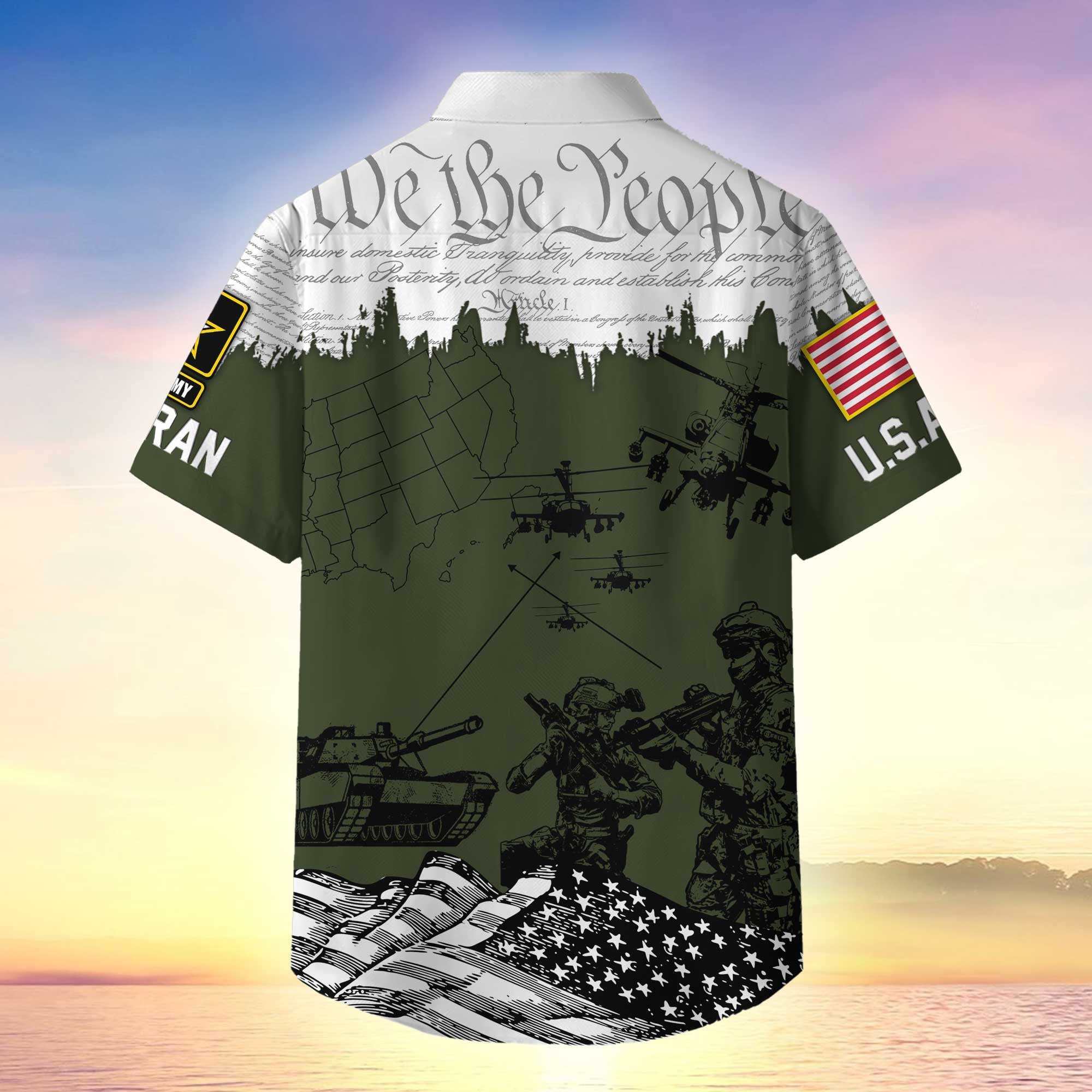 Premium Proudly Served US Veterans Hawaiian Shirt