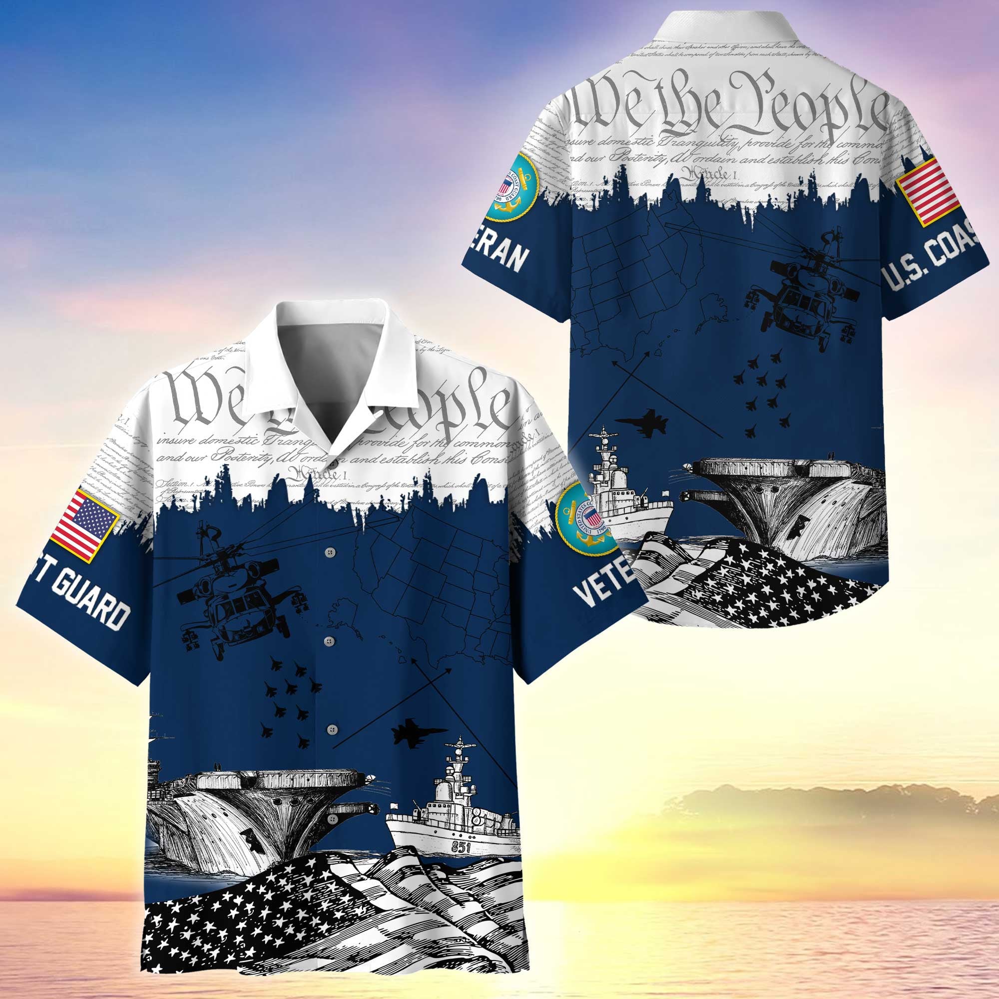 Premium Proudly Served US Veterans Hawaiian Shirt