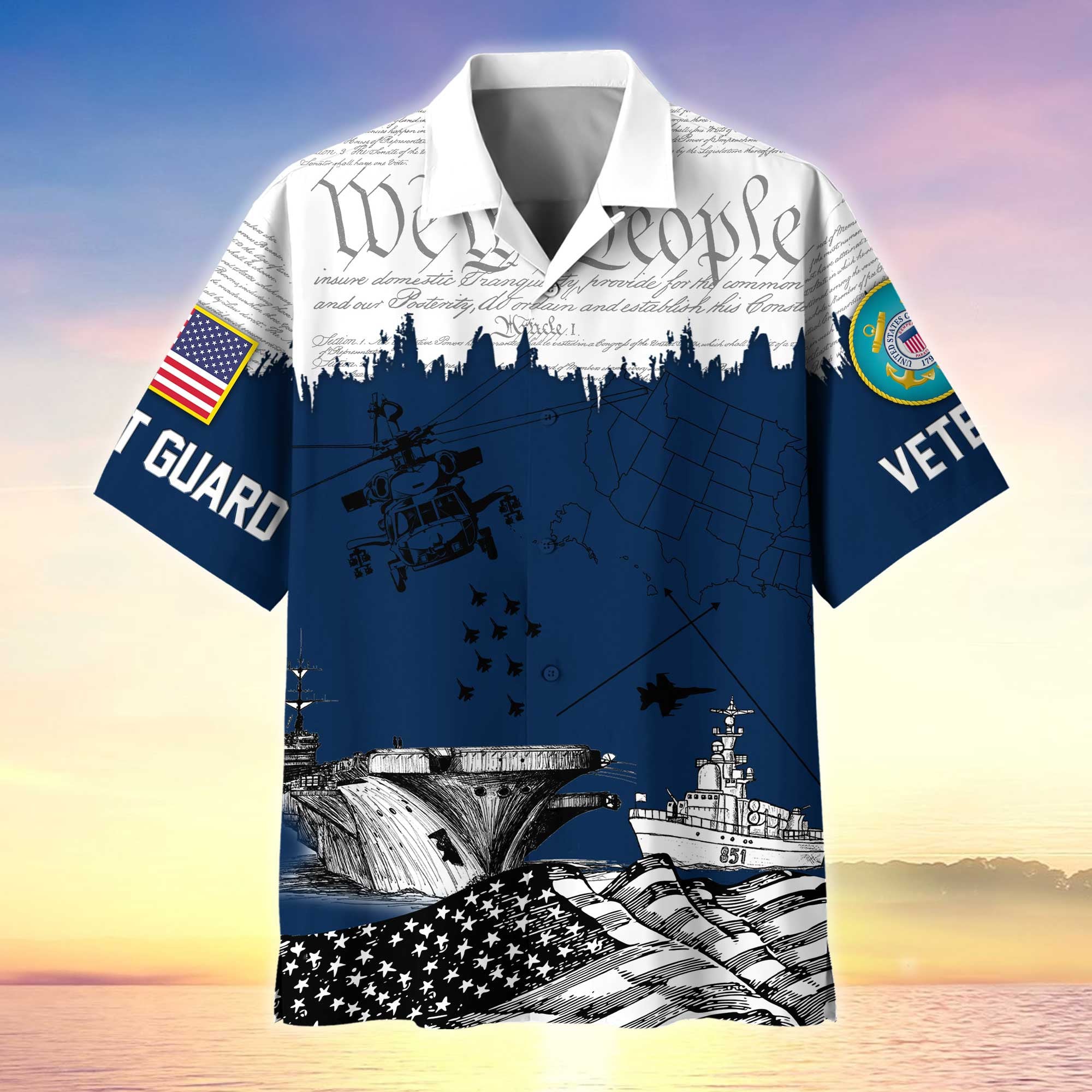 Premium Proudly Served US Veterans Hawaiian Shirt