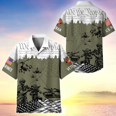 Premium Proudly Served US Veterans Hawaiian Shirt
