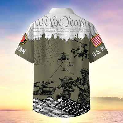 Premium Proudly Served US Veterans Hawaiian Shirt